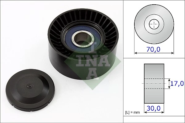 Tensioner Pulley, V-ribbed belt